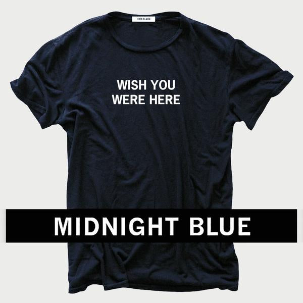 HIRO CLARK WISH YOU WERE HERE TEE- NAVY